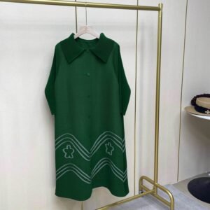 Jia Ning's new dress features a high waist, meat covering, versatile mid to long length, women's collar, floral temperament, and high-end pleated skirt：圖片 6