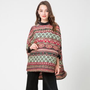 K90901 High Collar Bat Sleeve Top 2022 Jianing Women's Autumn New Collection Color blocked Top Temperament Commuter