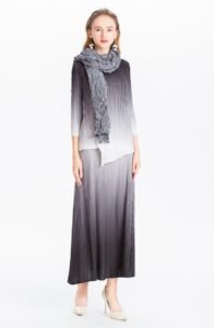 K81125 Gradient Color Set Jianing Fold Large Women's Wear：圖片 2