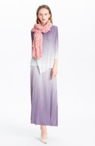 K81125 Gradient Color Set Jianing Fold Large Women's Wear：圖片 3
