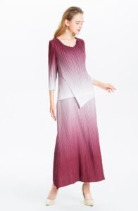 K81125 Gradient Color Set Jianing Fold Large Women's Wear：圖片 4