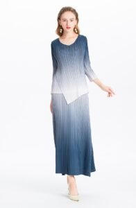 K81125 Gradient Color Set Jianing Fold Large Women's Wear：圖片 7