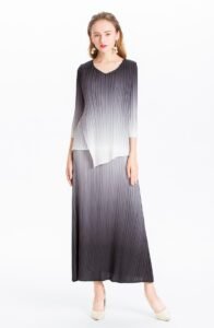 K81125 Gradient Color Set Jianing Fold Large Women's Wear：圖片 8