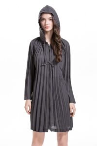 K91011 Hooded Strap Coat Autumn New Loose Large Women's Coat：圖片 6