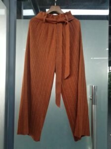 K90923 woolen strap pants Jianing high-end thick material pleated pants：圖片 6