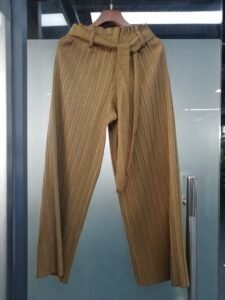 K90923 woolen strap pants Jianing high-end thick material pleated pants：圖片 4