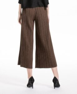 K90923 woolen strap pants Jianing high-end thick material pleated pants：圖片 2