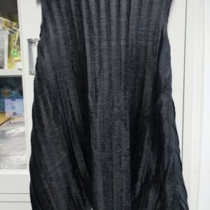 K90520 sleeveless vertical stripe top