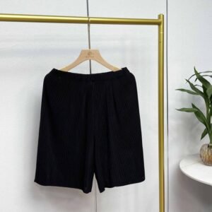 Elastic, simple, fashionable, versatile women's clothing, summer casual, high waisted, angular mesh, plus size five quarter pants, solid color for wearing, slimming off：圖片 6