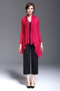 20162107 Fashion Spring and Autumn Hot New Product Slimming Irregular Shawl Short Coat Women's Clothing Wholesale：圖片 3