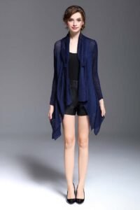 20162107 Fashion Spring and Autumn Hot New Product Slimming Irregular Shawl Short Coat Women's Clothing Wholesale：圖片 4