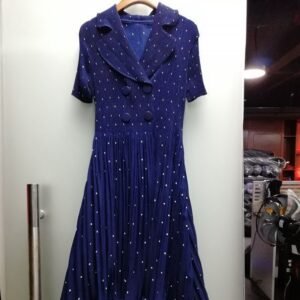 K200414 polka dot four button dress：圖片 2