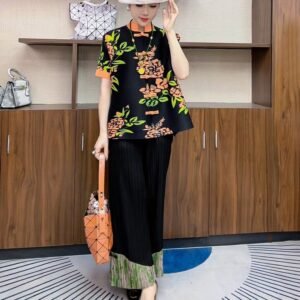 Jia Ning's new Chinese style button top with short sleeves and printed new style temperament, slanted collar, summer versatile, retro ethnic style stand up collar：圖片 10