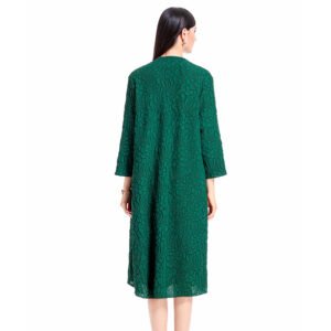 K20180318 Original European and American Chiffon Heavy Industry Special Pressure Fashion Elegant Large Size Windbreaker Coat Women's Wear：圖片 2