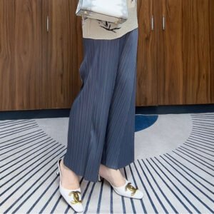 2024 new long and wide leg pants for women, loose and casual pants with a hanging feel, high waisted and versatile, slimming and covering the belly：圖片 4