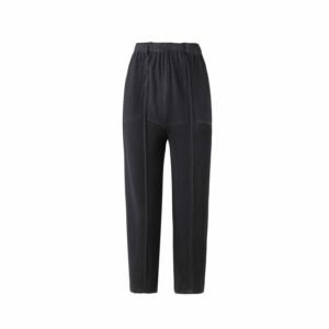 Mid aged and elderly nine point summer loose elastic casual stretch meat blocking casual pants fish scale small leg pants high waist mom：圖片 6