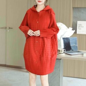 Jia Ning's versatile loose plus size pleated cotton jacket for women, thick fabric hooded cotton jacket, simple commuting warmth, winter solid color