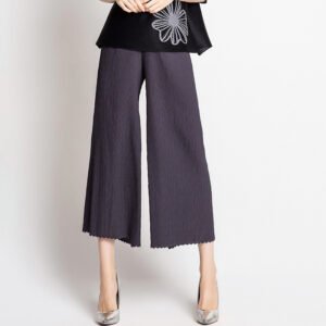 Heavy industry cropped pants fashion trend women's clothing Jia Ning 2022 pleated K80826 straight leg pants versatile hanging wide leg pants