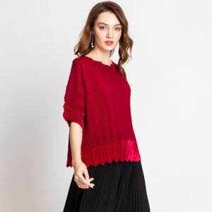 K80902 Jia Ning Original Three Dimensional Loose Large Women's Clothing Top Fashion High end Autumn Women's Clothing Wholesale：圖片 4