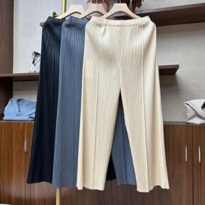 2024 new long and wide leg pants for women, loose and casual pants with a hanging feel, high waisted and versatile, slimming and covering the belly