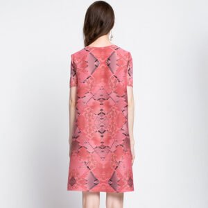Miyake Pleated Ink Checkered Digital Dress Summer Jia Ning Pleated Jia Ning Dress Fresh, Sweet And Fashionable：圖片 6