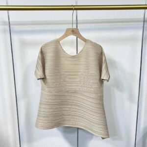 K221106 Summer Hot Loose Women's Round Neck Irregular Top Splicing Slant Top：圖片 10