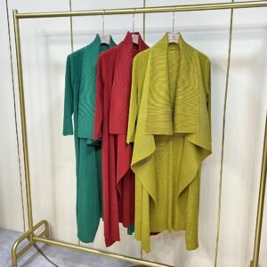 K221181 Jia Ning new loose and versatile long windbreaker jacket striped cardigan windbreaker artistic retro style：圖片 5