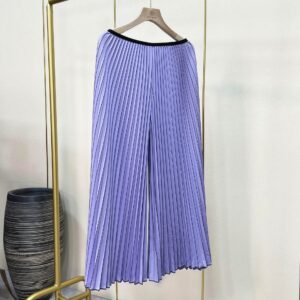 Versatile loose temperament elegant solid color simple organ wide leg pants Japanese and Korean casual style straight leg pants loose macaron：圖片 13