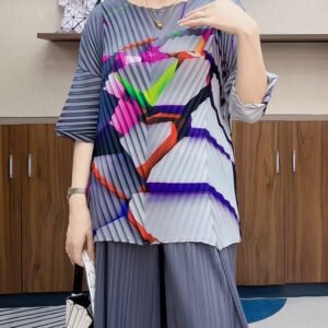 Summer loose fit slimming versatile fashionable three bedroom casual t-shirt versatile fashionable women's five sleeve top