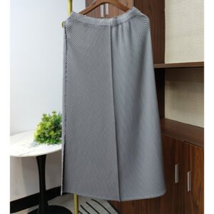 Summer slimming half skirt women's half skirt small fragrant style temperament internet famous high waist fashionable versatile slit mid length：圖片 7