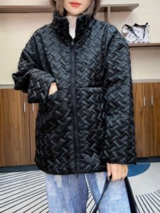 New Lingge autumn and winter loose and versatile jacket cotton coat 2024 new fragrant style cotton jacket winter thick stand collar：圖片 8