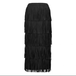 K230316 Jia Ning new loose, medium to long style solid color age reducing tassel half skirt, fresh, sweet, gentle and stylish cake：圖片 10