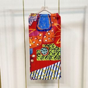 K221100-1 hip hugging skirt half skirt versatile fashion mid length printed graffiti printed half skirt：圖片 9