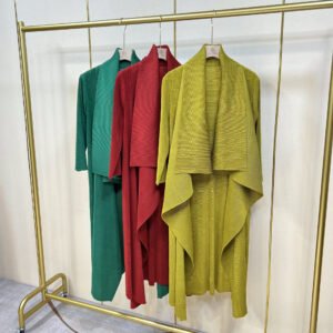 K221181 Jia Ning new loose and versatile long windbreaker jacket striped cardigan windbreaker artistic retro style：圖片 2