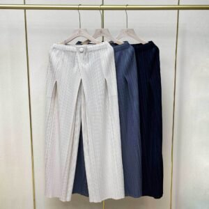 Simple autumn and winter solid color long style women's versatile casual one button wide leg pants, Japanese and Korean casual simple style straight leg pants：圖片 2