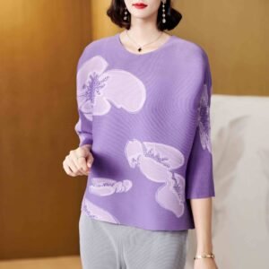 K221165 Jia Ning Fold Large Loose Butterfly Orchid Hot Diamond Top：圖片 6