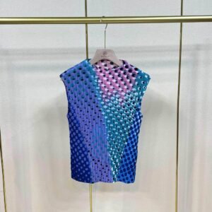 K231195 Jia Ning new versatile round neck slim fit short top with polka dot vest top：圖片 8