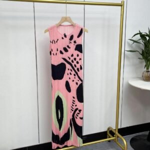 K231223 Jia Ning new summer sleeveless long round neck dress with double floral tassel vest skirt：圖片 4