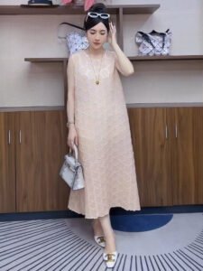 2025 Spring/Summer New Fashionable Tank Top Printed Slimming Style Sleeveless Dress Skirt Looks Thinner and Conceals Belly：圖片 8
