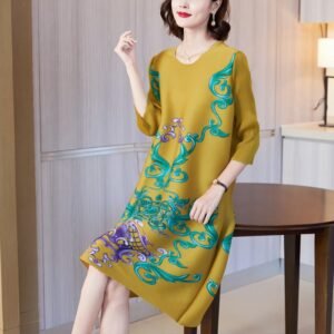 K0713994 New Loose Versatile China-Chic Vintage Court Flower Dress：圖片 6