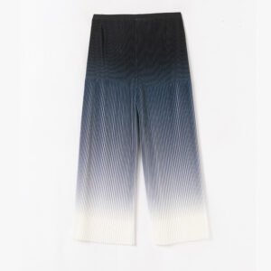 Jia Ning's high-end wide leg pants gradually change color, fashionable, loose and thin fit, elastic, hidden meat, casual slimming, Southern oil women's pants：圖片 5