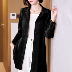K221140 Jia Ning large toothpick medium long jacket：圖片 6
