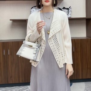 Spring and Autumn style flesh covering hollow out design, young, new, Chinese style, fashionable, versatile sun protection shirt, dress, outfit, temperament cardigan