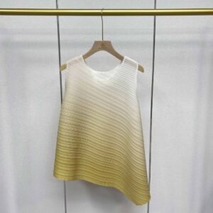 Jia Ning's new versatile and fashionable round neck summer irregular gradient color vest top：圖片 7