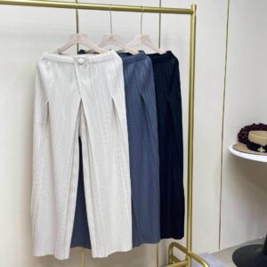 Simple autumn and winter solid color long style women's versatile casual one button wide leg pants, Japanese and Korean casual simple style straight leg pants：圖片 3