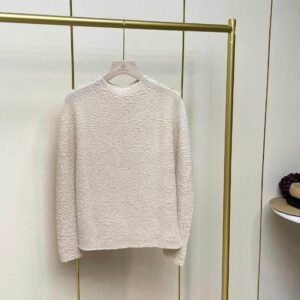 Jia Ning's new temperament round neck long sleeved base shirt with pleated sequin top, Japanese and Korean casual style, fashionable and versatile, loose fit：圖片 8