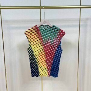 K231195 Jia Ning new versatile round neck slim fit short top with polka dot vest top：圖片 9