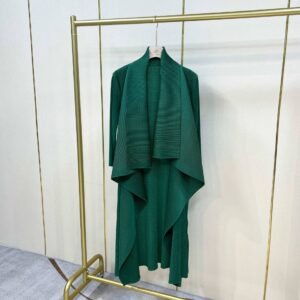 K221181 Jia Ning new loose and versatile long windbreaker jacket striped cardigan windbreaker artistic retro style：圖片 8