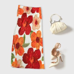Women's half skirt fashionable and versatile, summer elegant style, retro and niche half skirt, pleated temperament, light luxury, concealing flesh and showing off thinness：圖片 7