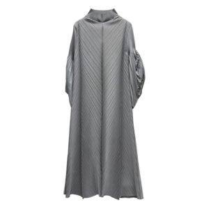 Dress plus plus size women's new Muslim long sleeved loose casual autumn and winter base dress with elegant temperament：圖片 9